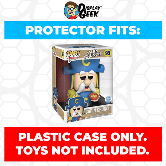 Pop Protector for 10 inch Cap'n Crunch #95 Jumbo Funko Pop