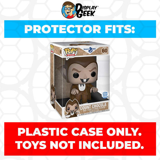 Pop Protector for 10 inch Count Chocula #60 Jumbo Funko Pop
