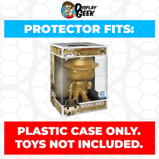 Pop Protector for 10 inch Indiana Jones Gold Metallic #885 Jumbo Funko Pop