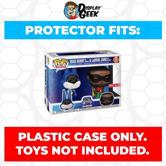 Pop Protector for 2 Pack Bugs Bunny as Batman & LeBron James as Robin Funko Pop