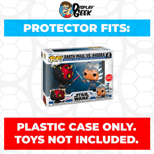 Pop Protector for 2 Pack Darth Maul vs Ahsoka Funko Pop