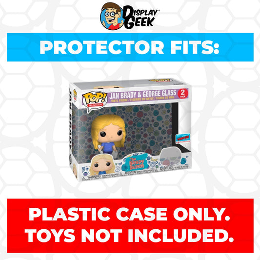 Pop Protector for 2 Pack Jan Brady & George Glass NYCC Funko Pop