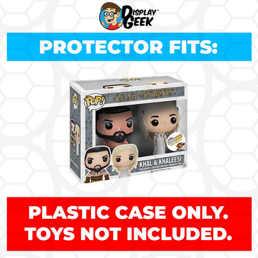 Pop Protector for 2 Pack Khal & Khaleesi Funko Pop