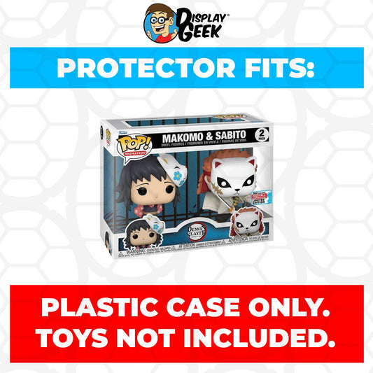 Pop Protector for 2 Pack Makomo & Sabito NYCC Funko Pop