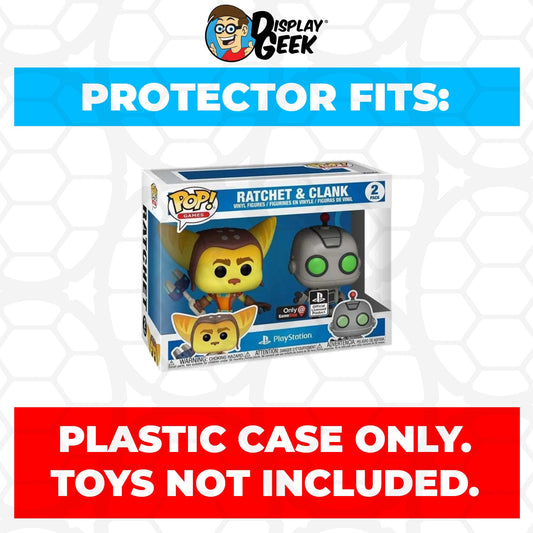 Pop Protector for 2 Pack Ratchet & Clank Funko Pop