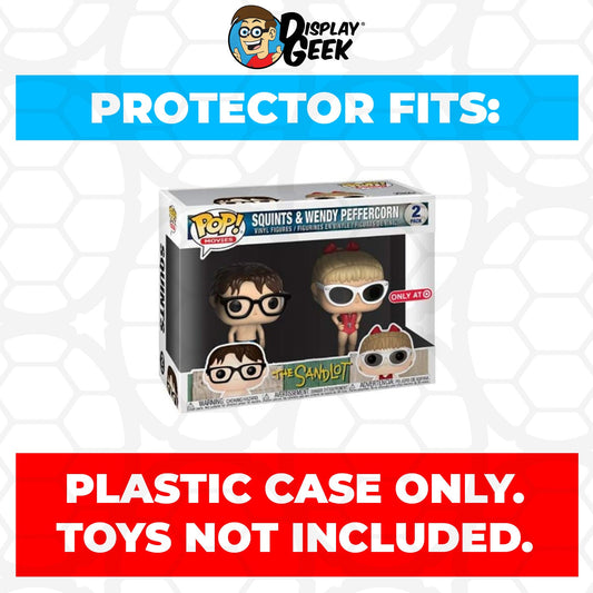 Pop Protector for 2 Pack The Sandlot Squints & Wendy Peffercorn Funko Pop Box