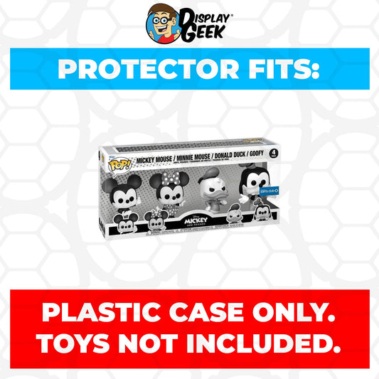 Pop Protector for 4 Pack Mickey & Friends Black & White Funko Pop