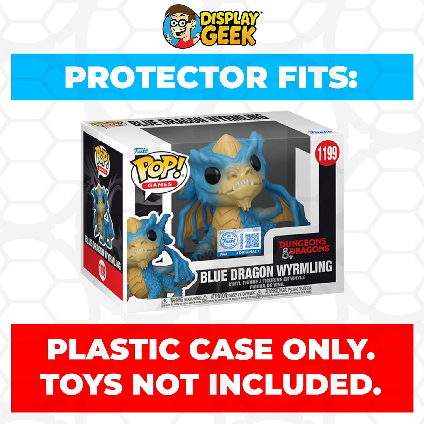 Pop Protector for 4 inch Gold Dragon Wyrmling #1200 Box