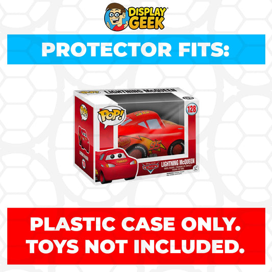 Pop Protector for 4 inch Funko Pop Cars - Lightning McQueen Red #128