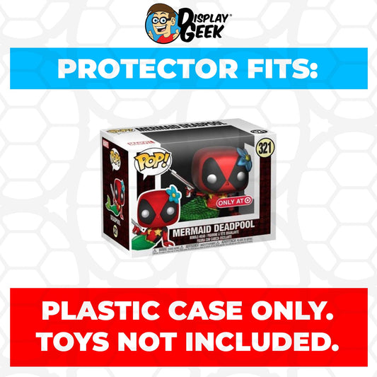 Pop Protector for 4 inch Funko Pop Mermaid Deadpool Metallic #321