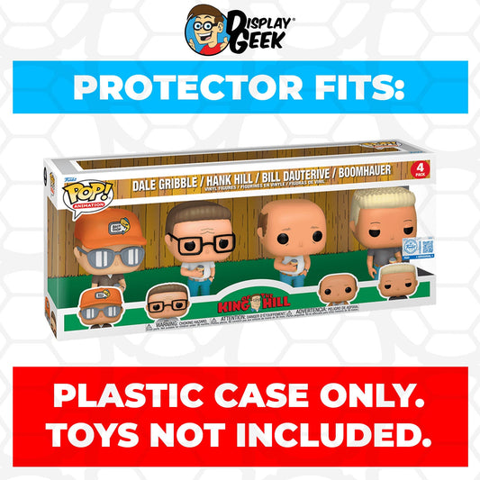 Pop Protector for 4 Pack King of the Hill Funko Pop