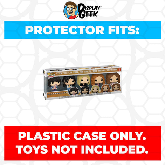 Pop Protector for 5 Pack Aerosmith Funko Pop