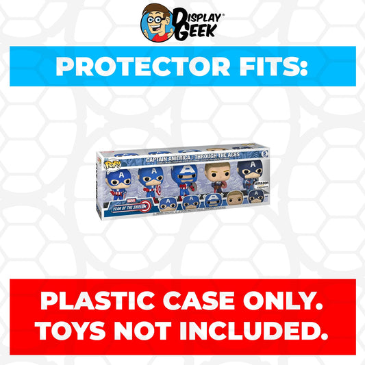 Pop Protector for 5 Pack Captain America Through the Ages Funko Pop