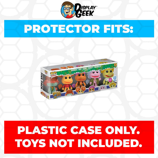 Pop Protector for 5 Pack Fraggle Rock Flocked Funko Pop