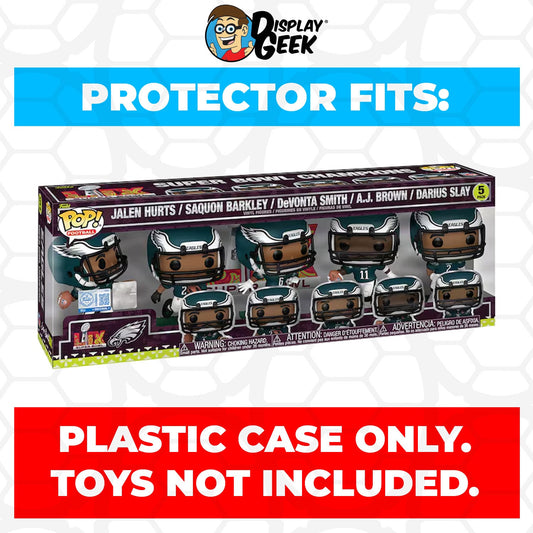Pop Protector for 5 Pack Philadelphia Eagles 2025 NFL Champions Funko Pop