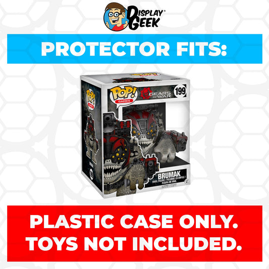 Pop Protector for 6 inch Gears of War Brumak #199 Super Funko Pop