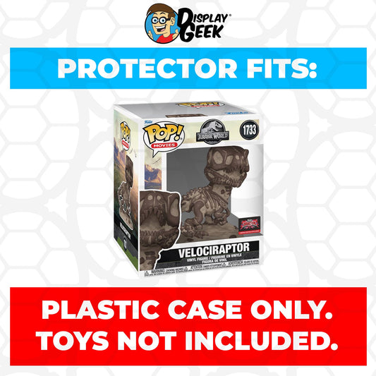 Pop Protector for 6 inch Jurassic World Velociraptor #1733 Funko Pop