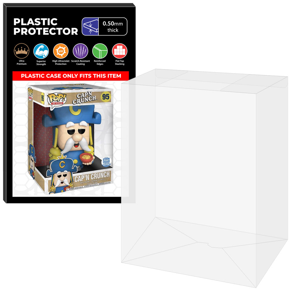 Pop Protector for 10 inch Cap'n Crunch #95 Jumbo Funko Pop