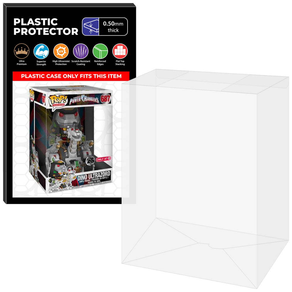 Pop Protector for 10 inch Dino Ultrazord #687 Jumbo Funko Pop