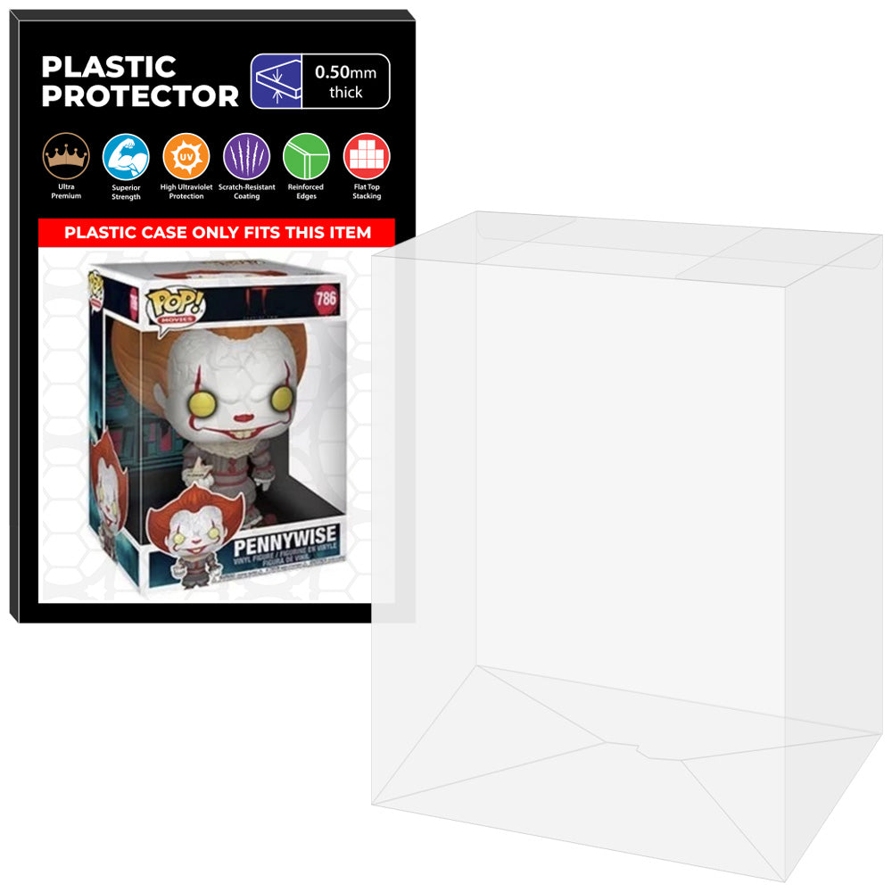 Pop Protector for 10 inch Pennywise with Boat #786 Jumbo Funko Pop