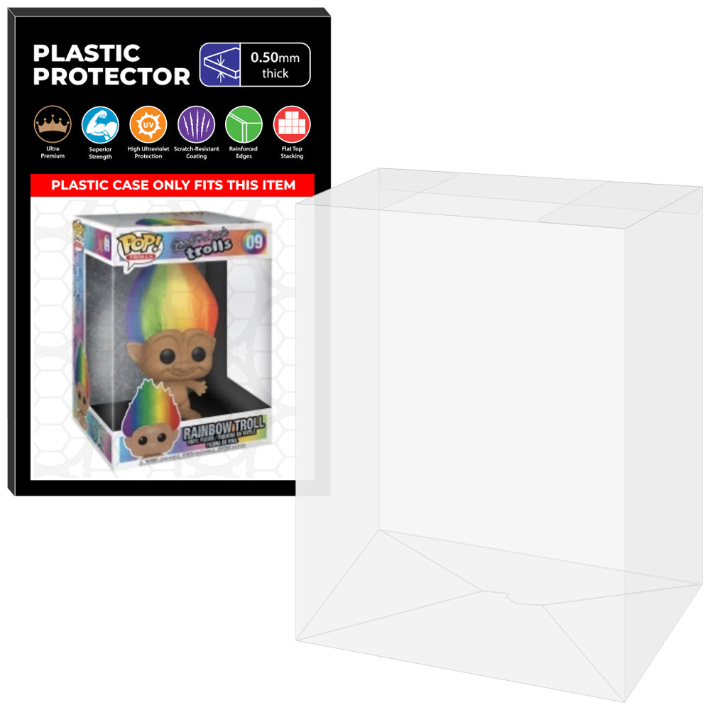 Pop Protector for 10 inch Rainbow Troll #09 Jumbo Funko Pop