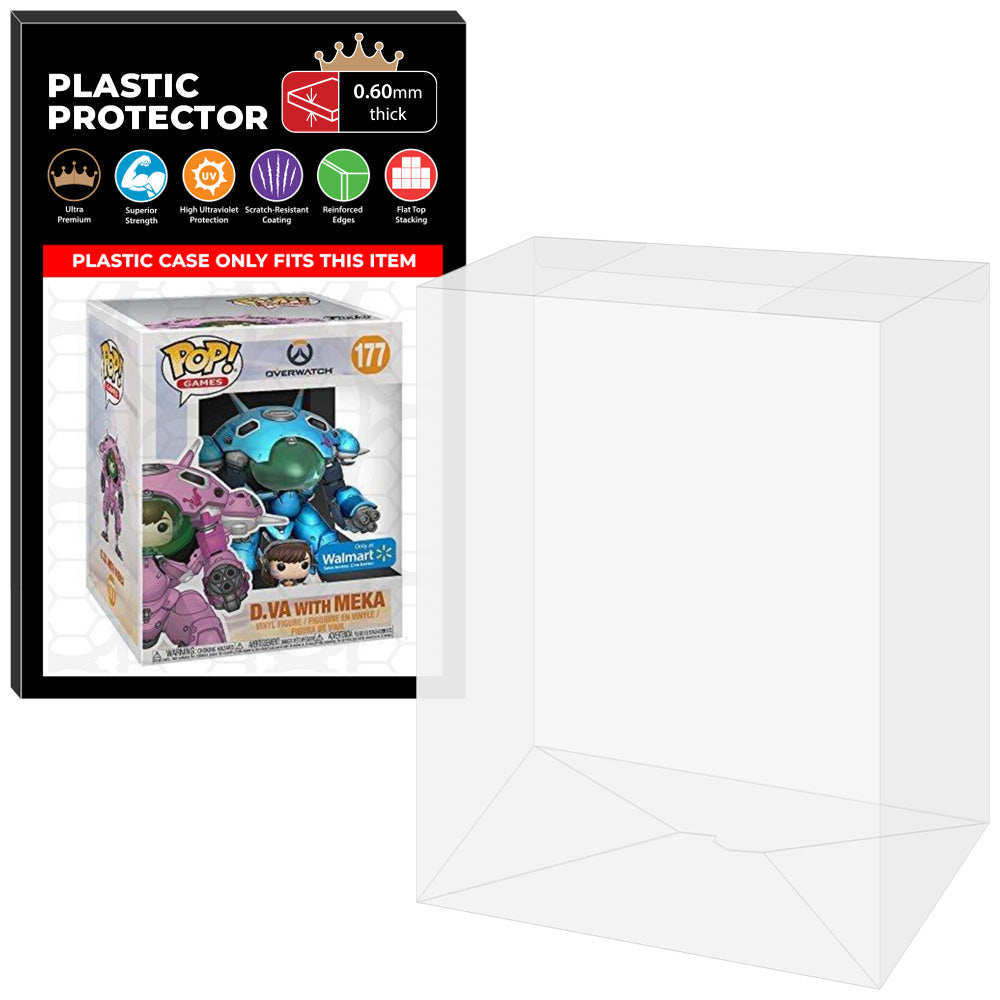 Pop Protector for 6 inch D.Va with MEKA Blueberry #177 Super Funko Pop