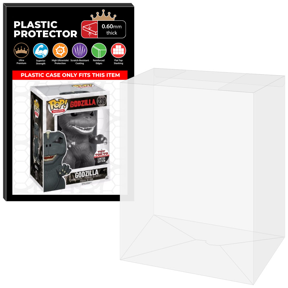 Pop Protector for 6 inch Godzilla Black & White NYCC #239 Super Funko Pop