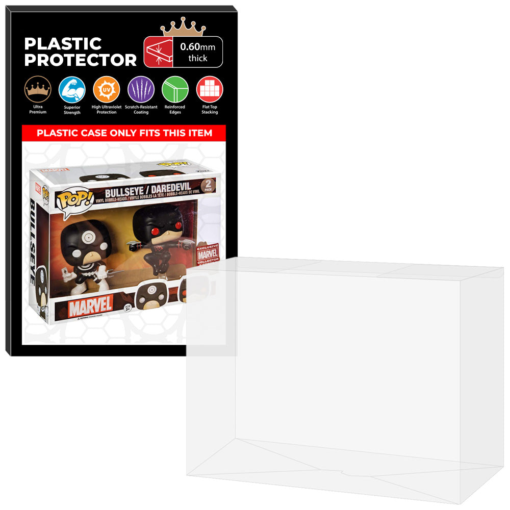 Pop Protector for 2 Pack Bullseye & Daredevil Funko Pop