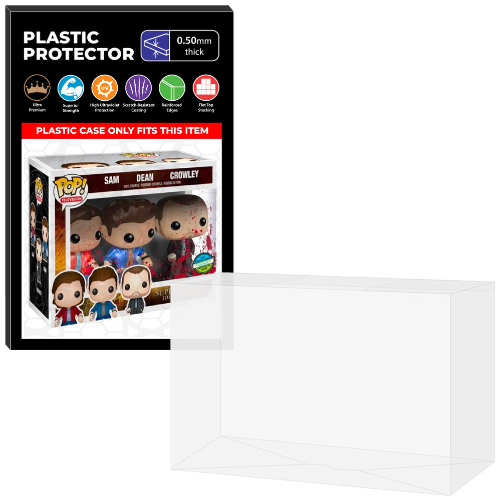 Pop Protector for 3 Pack Supernatural Sam, Dean & Crowley Bloody NYCC Funko Pop