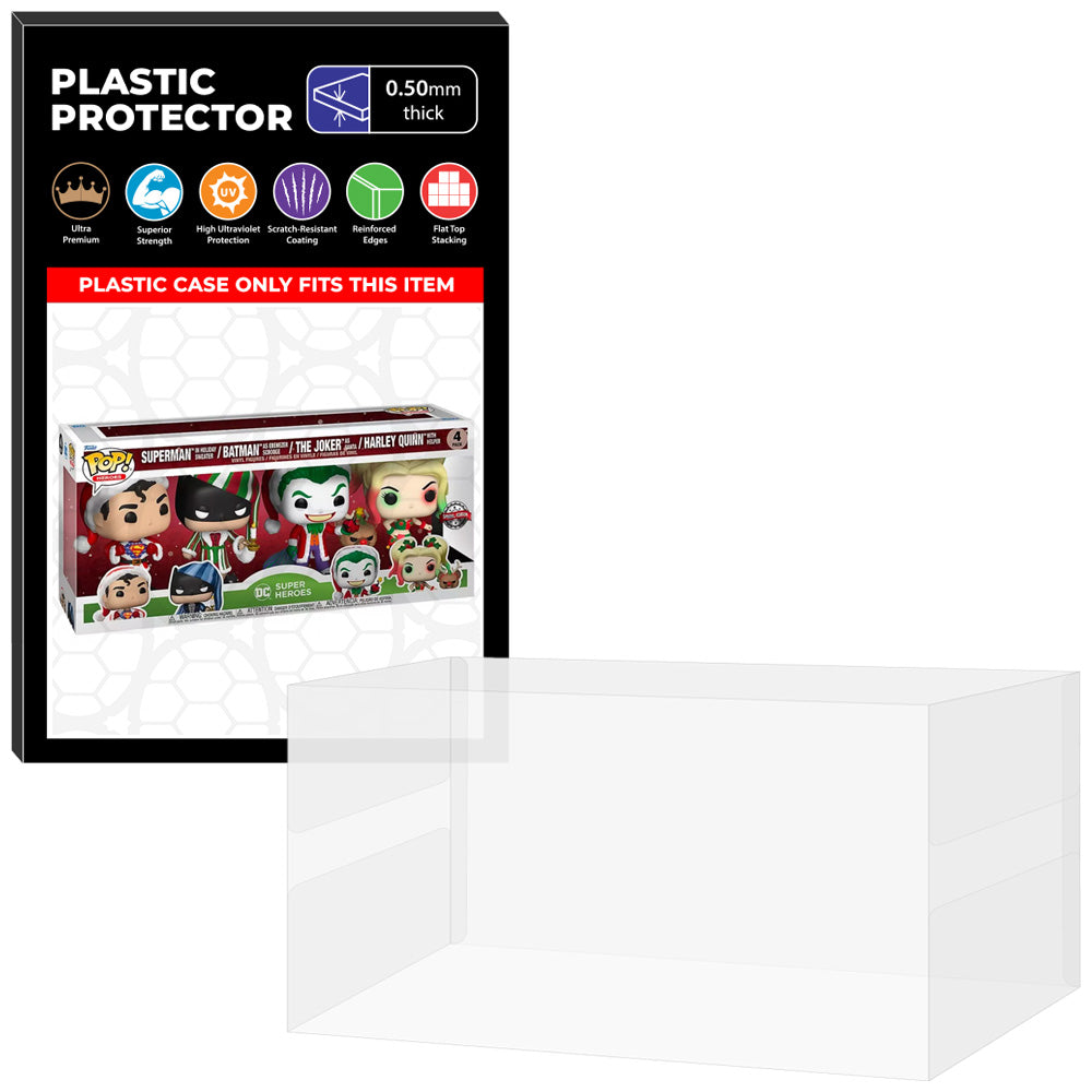 Pop Protector for 4 Pack DC Holiday Funko Pop
