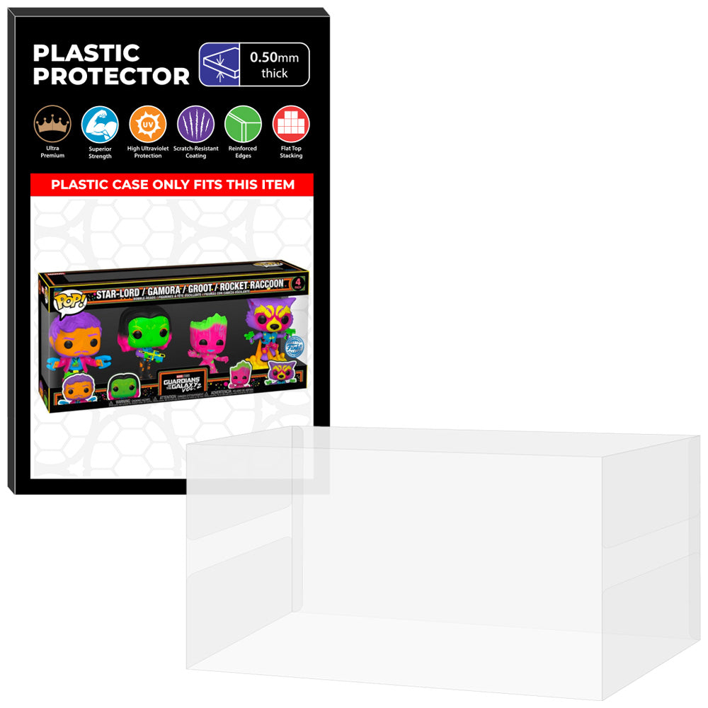 Pop Protector for 4 Pack Guardians of the Galaxy Blacklight Funko Pop