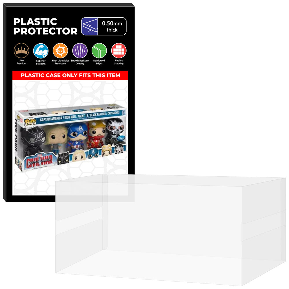 Pop Protector for 5 Pack Captain, Iron Man, Agent 13, Panther & Crossbones Funko