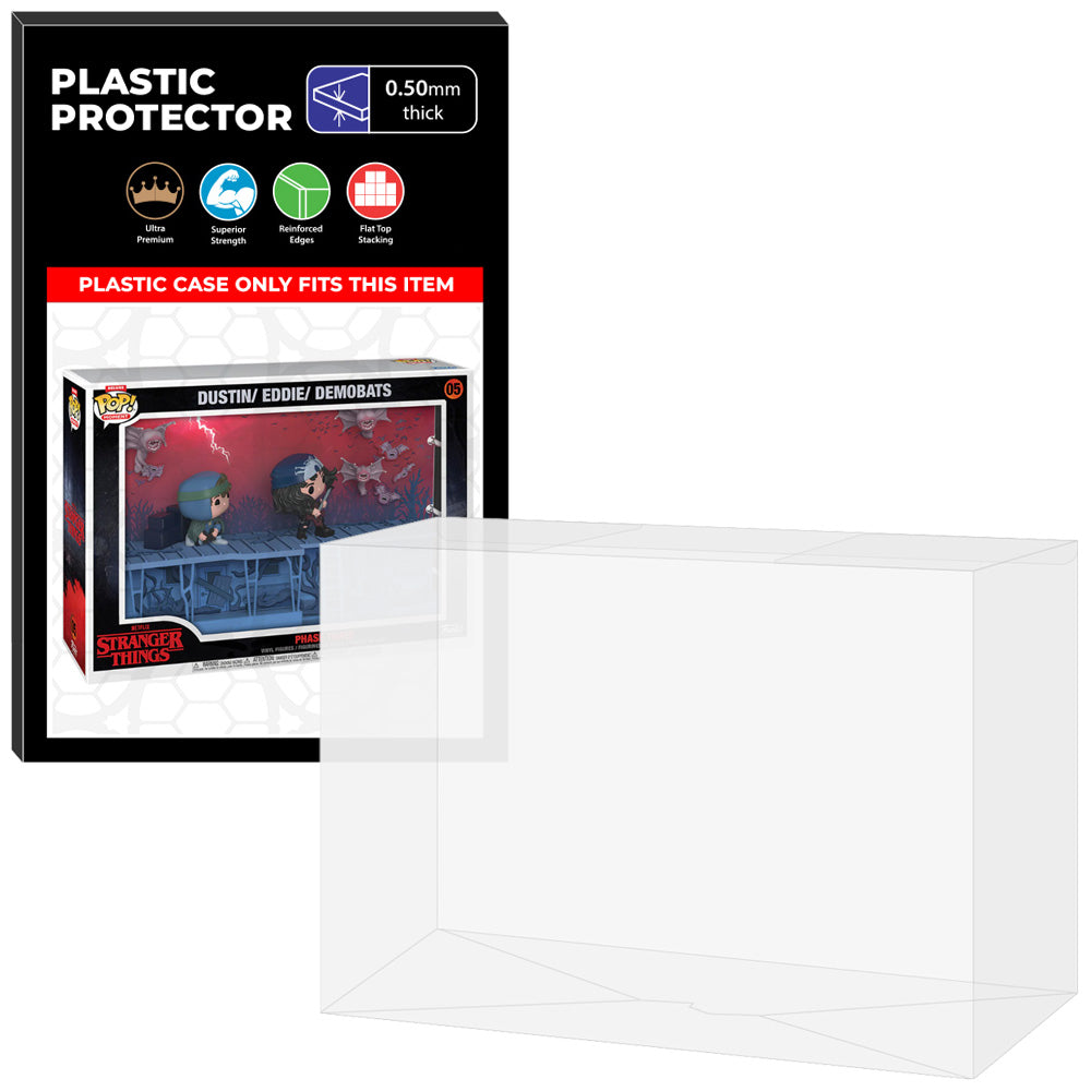 Pop Protector for Phase 3 Dustin, Eddie & Demobats #05 Funko Pop Moment Deluxe