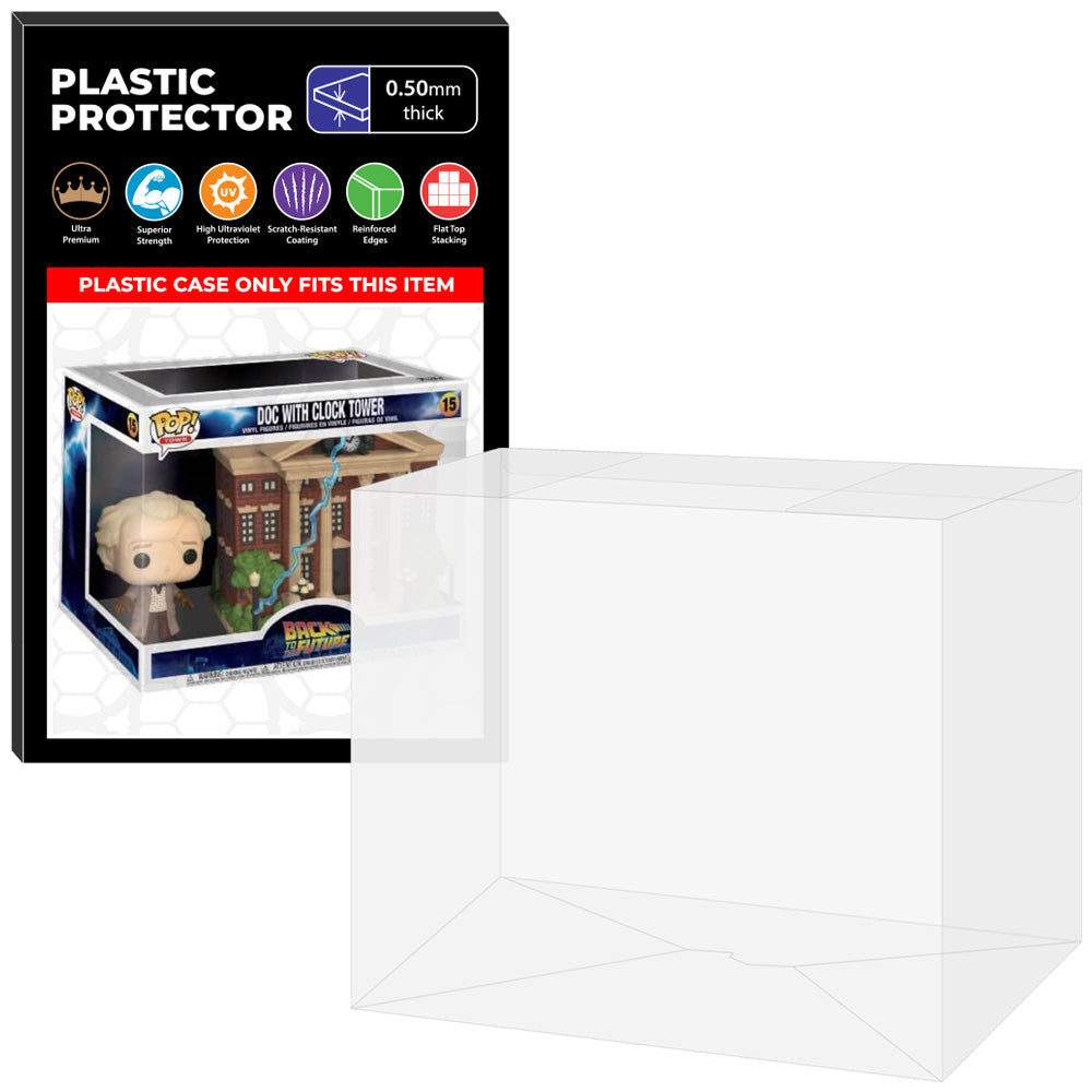 Pop Protector for Doc with Clock Tower #15 Funko Pop Town
