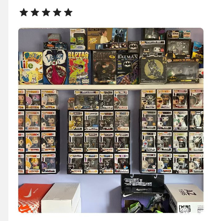 DE-LUXX Matte Black MK Kubbie Funko Pop Display Case (FREE Shipping)