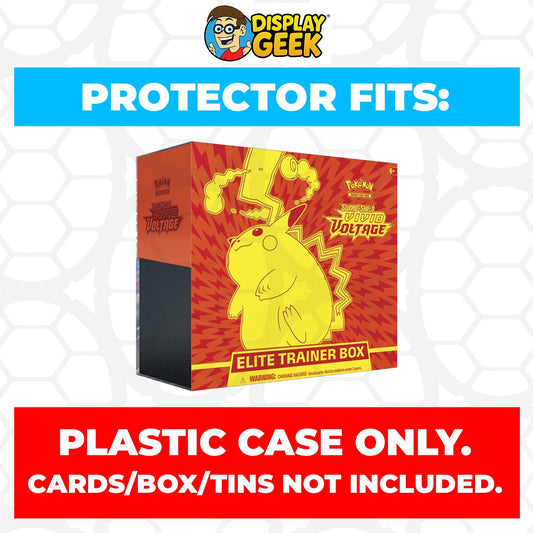 Plastic Protector for Pokemon TCG 2020 Sword & Shield Vivid Voltage Pikachu ETB Elite Trainer Box