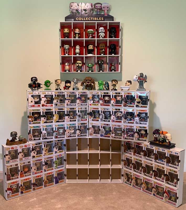 DE-LUXX Matte White MK Kubbie Funko Pop Display Case (FREE Shipping)