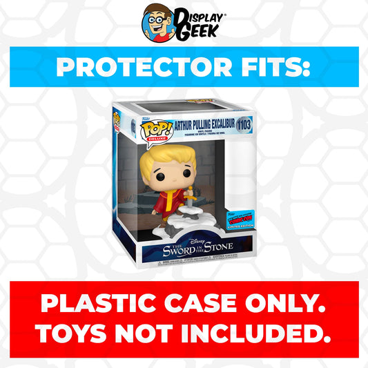 Pop Protector for Funko Pop Deluxe Arthur Pulling Excalibur NYCC #1103