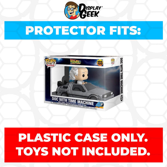 Pop Protector for Doc with Time Machine #133 Funko Pop Rides