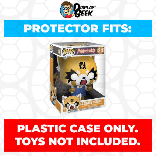 Pop Protector for 10 inch Aggretsuko Rage #24 Jumbo Funko Pop