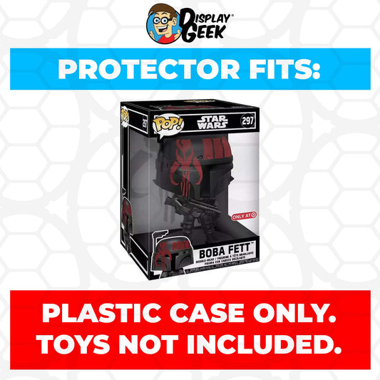Pop Protector for 10 inch Boba Fett Futura Black #297 Jumbo Funko Pop