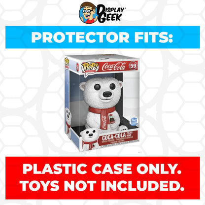 Pop Protector for 10 inch Coca-Cola Polar Bear #59 Jumbo Funko Pop