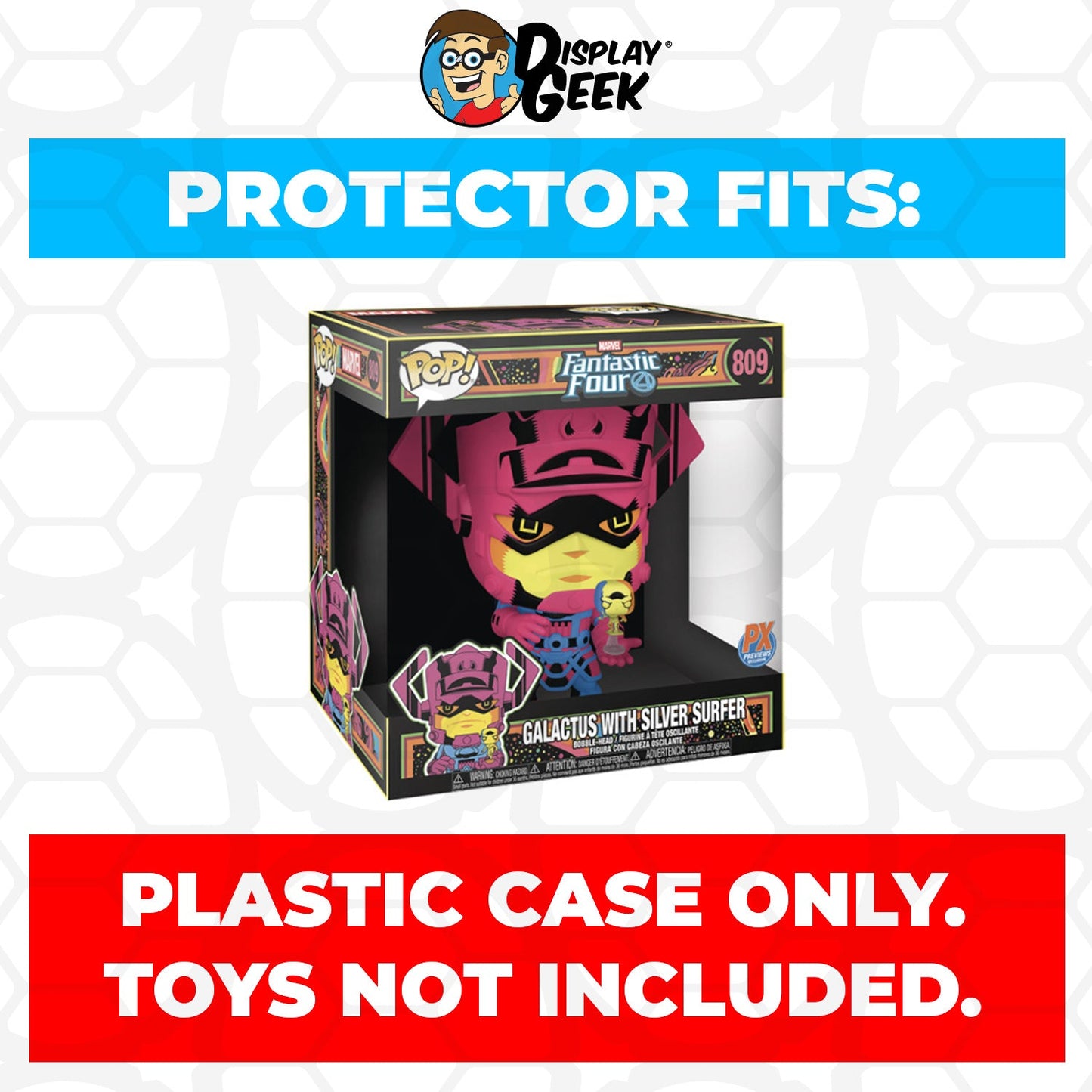 Pop Protector for 10 inch Galactus Blacklight #809 Jumbo Funko Pop