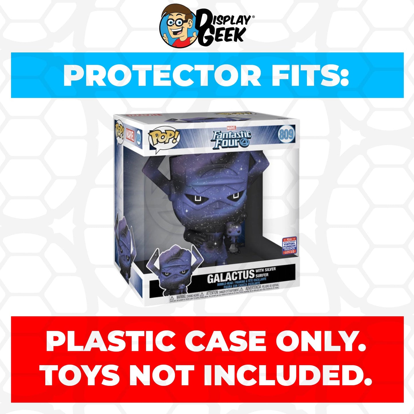 Pop Protector for 10 inch Galactus Galaxy Virtual FunKon #809 Jumbo Funko Pop