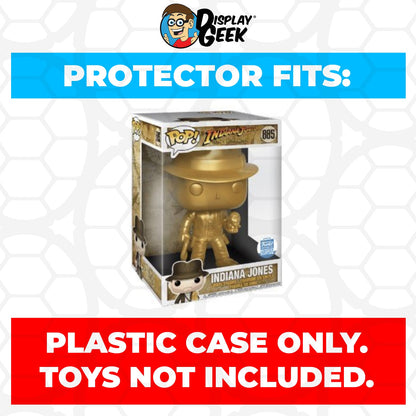 Pop Protector for 10 inch Indiana Jones Gold Metallic #885 Jumbo Funko Pop