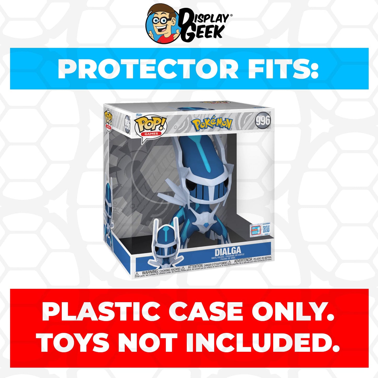 Pop Protector for 10 inch Dialga NYCC #996 Jumbo Funko Pop