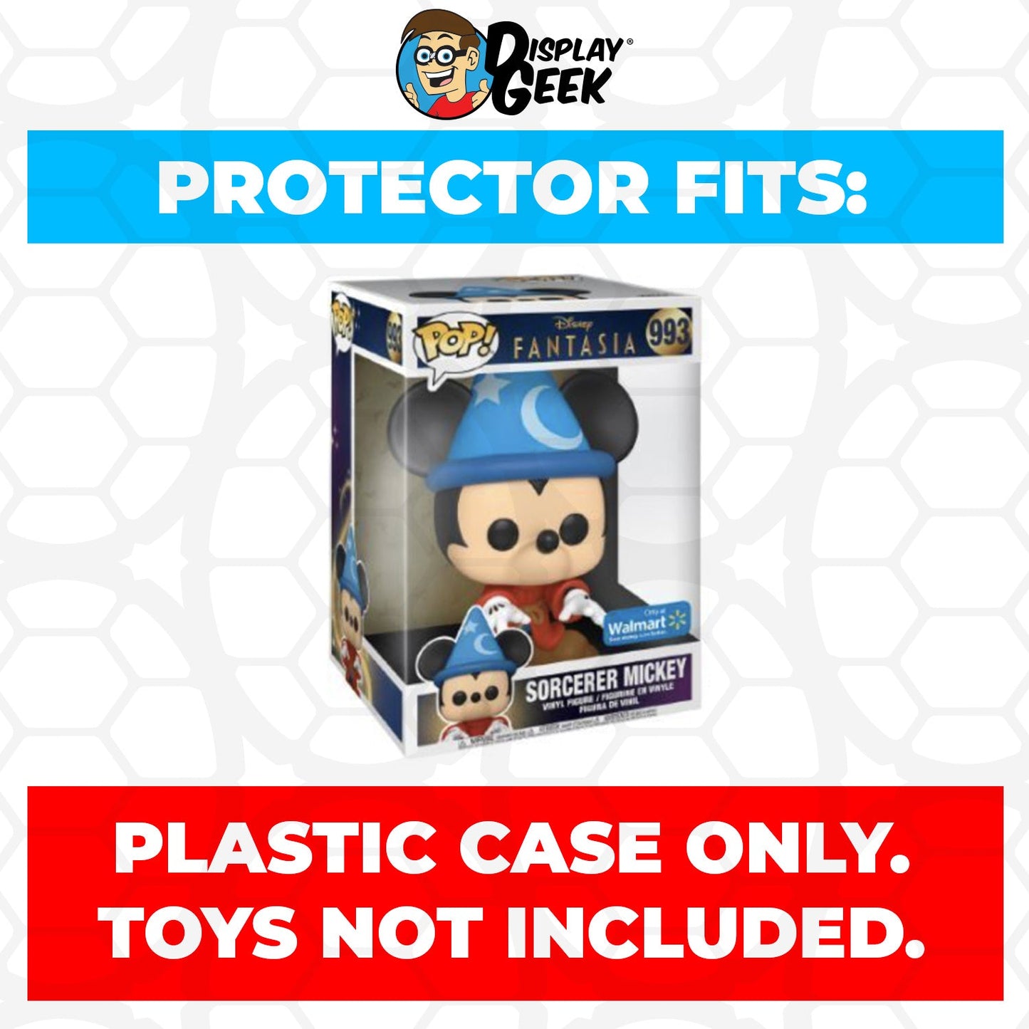 Pop Protector for 10 inch Sorcerer Mickey #993 Jumbo Funko Pop