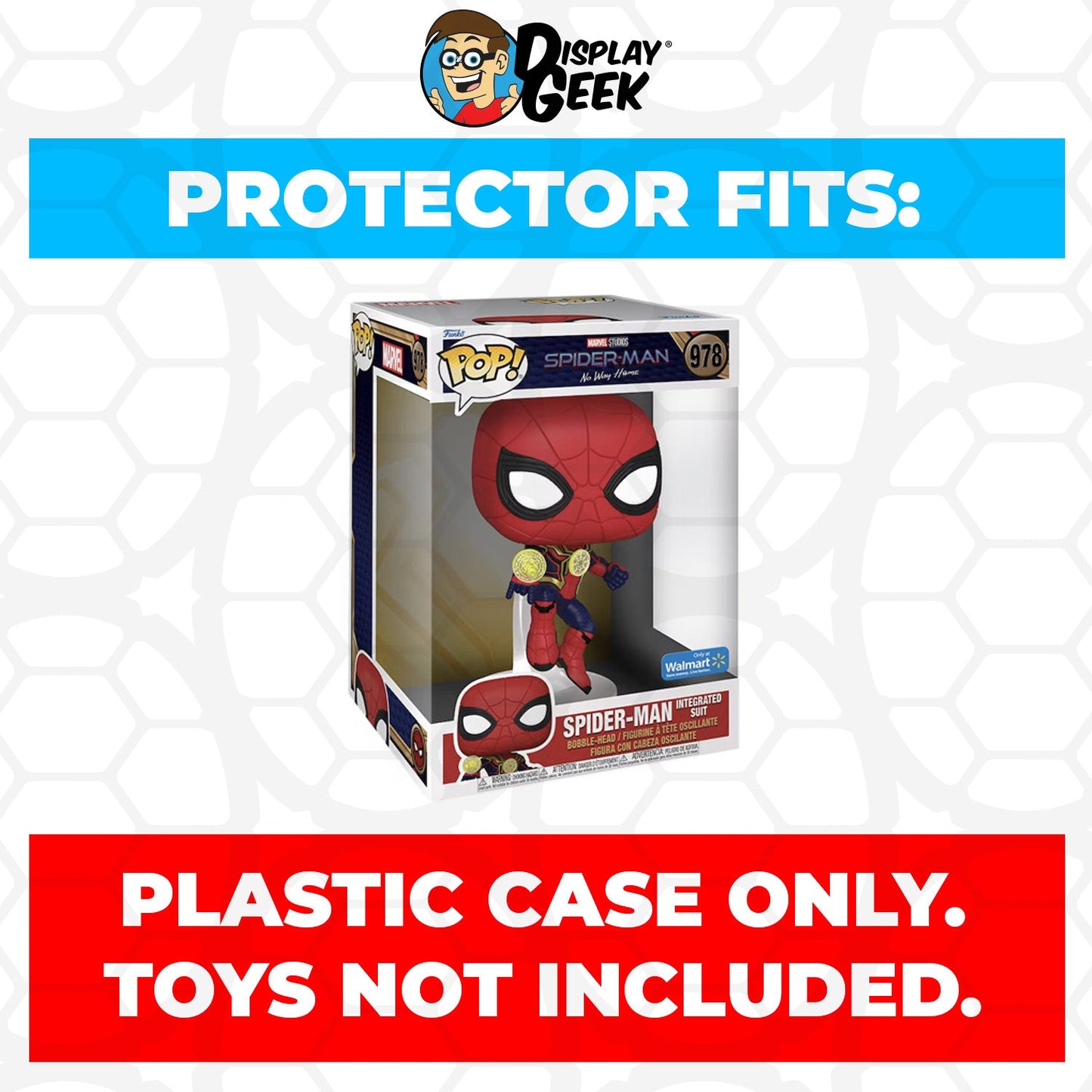 Pop Protector for 10 inch Spider-Man Integrated Suit #978 Jumbo Funko Pop