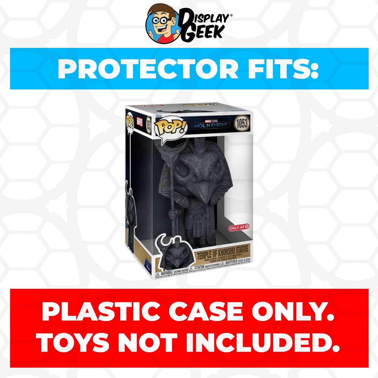 Pop Protector for 10 inch Temple of Khonshu Statue #1053 Jumbo Funko Pop