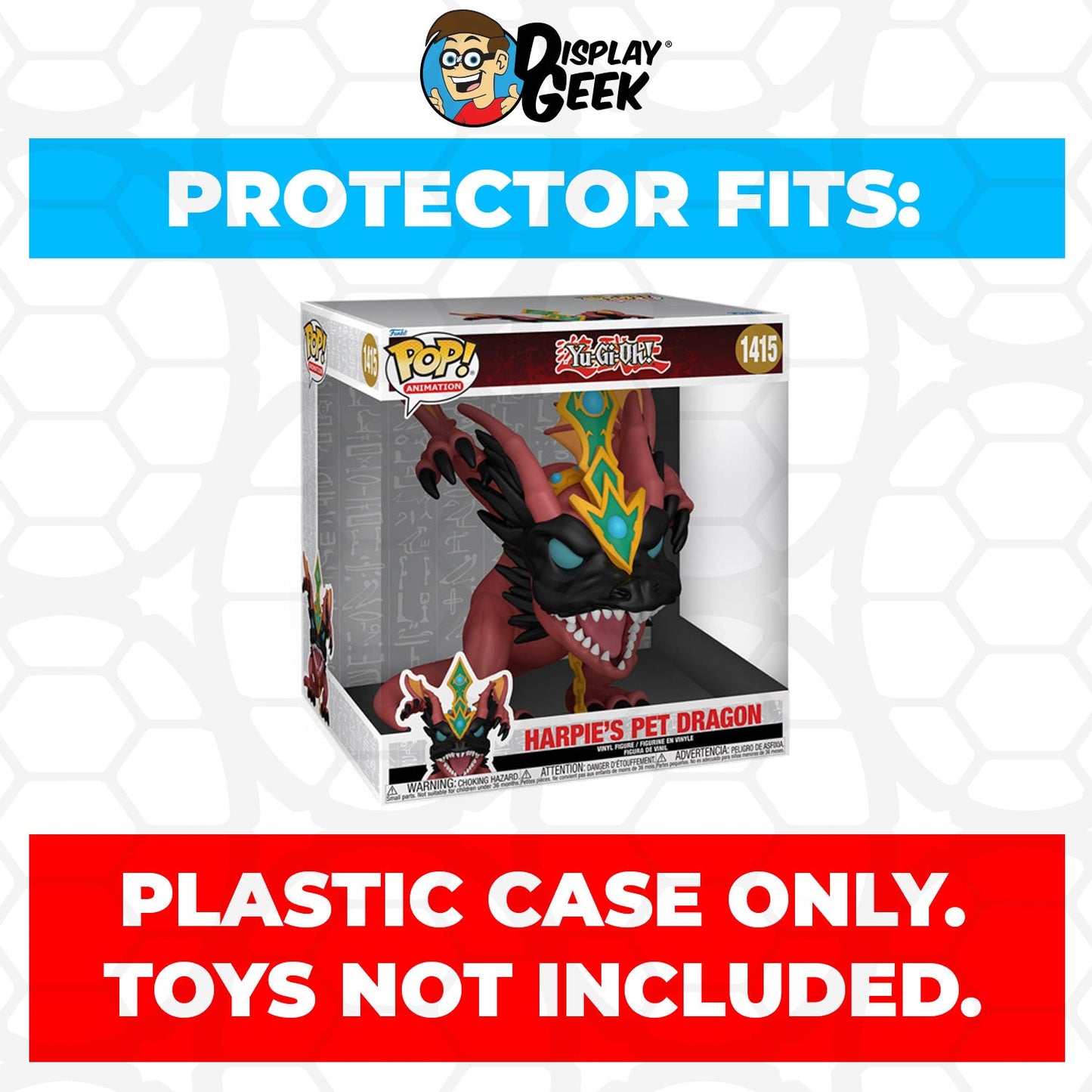 Pop Protector for 10 inch Harpie's Pet Dragon #1415 Jumbo Funko Pop
